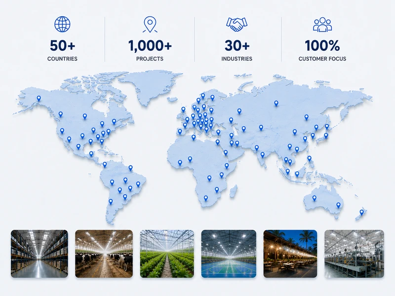 Worldwide misting, cooling, humidification and dust suppression projects