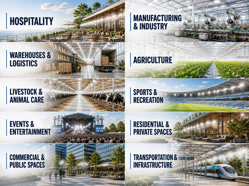 Industries served by misting, cooling, humidification and environmental control systems
